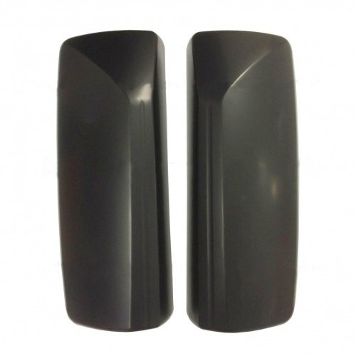 Door Mirror Matte Black Cover Curved Back Pair Left Right for 04-08 Volvo VNL